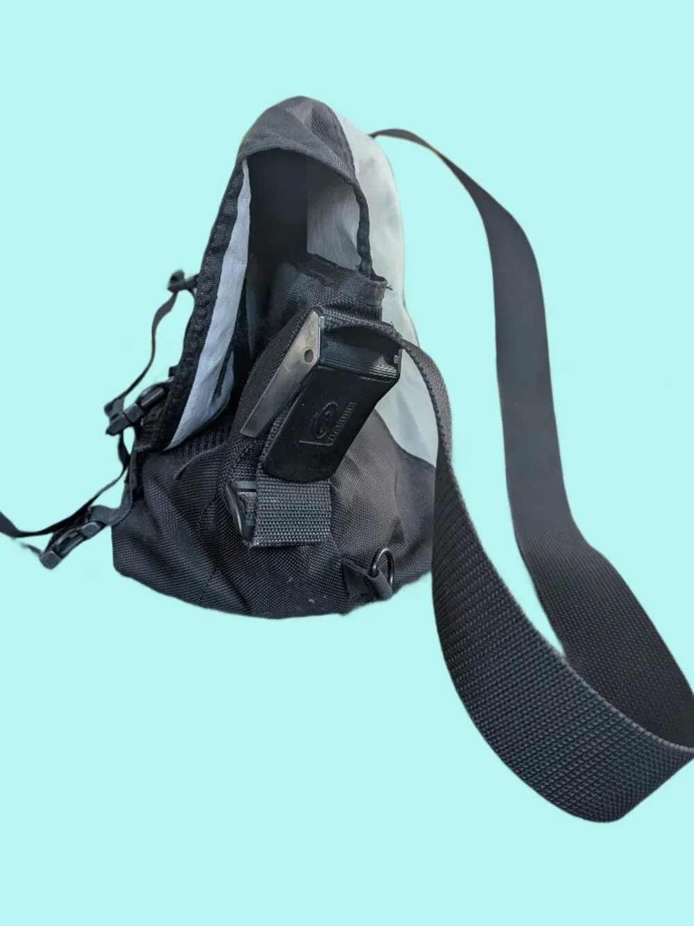Timbuk2 Black and Gray Messenger Bag with Adjustable Shoulder strap